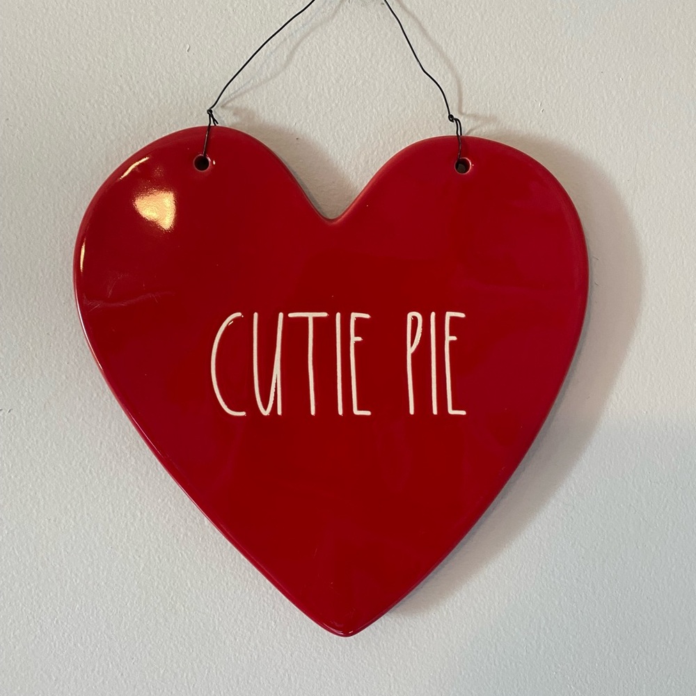 Rae Dunn Red Heart Wall Hanging